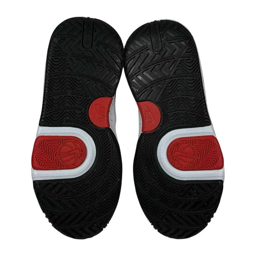 Nike Team Hustle D 11 Big Kids GS Basketball Shoe Bred Black Red 6.5Y DV8996-003